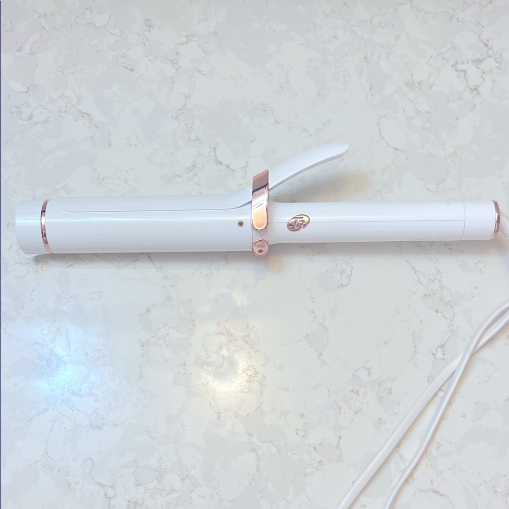 T3 White and Rose Gold Curling Iron